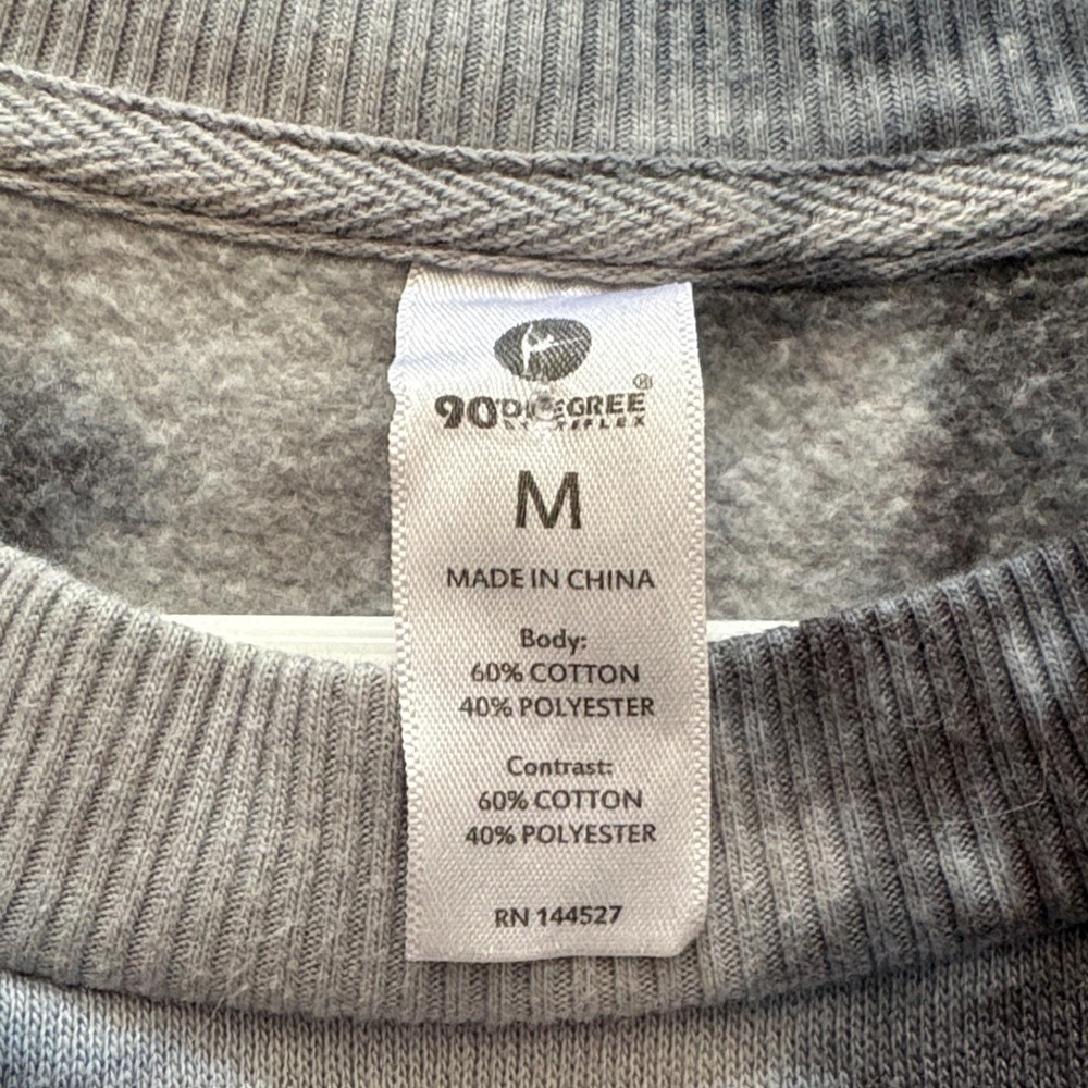 90 Degree By Reflex Tie-Dye Sweatshirt - Black and Gray - Picture 2 of 3